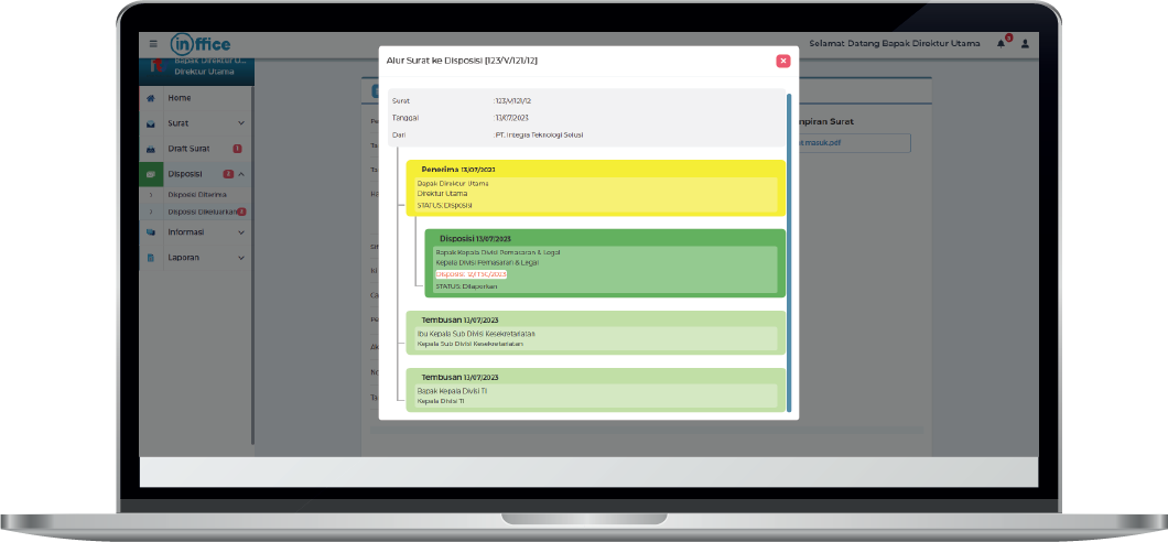 Pencarian Surat tracking surat