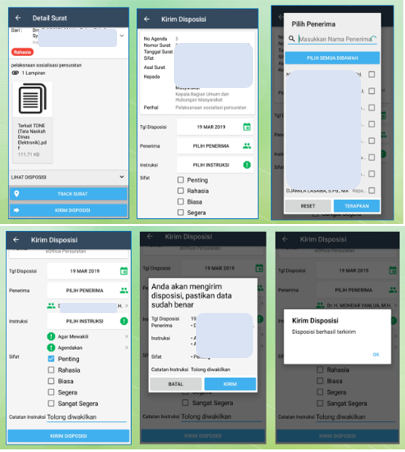 Mockup Aplikasi Mobile e-Office Persuratan