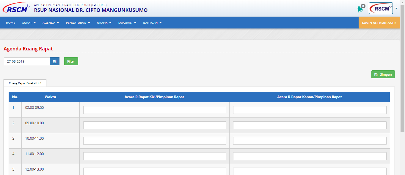 Aplikasi e-Office web RSCM