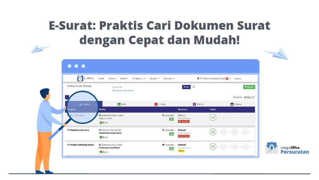 E-Surat, Praktis Cari Dokumen Surat dengan Cepat dan Mudah