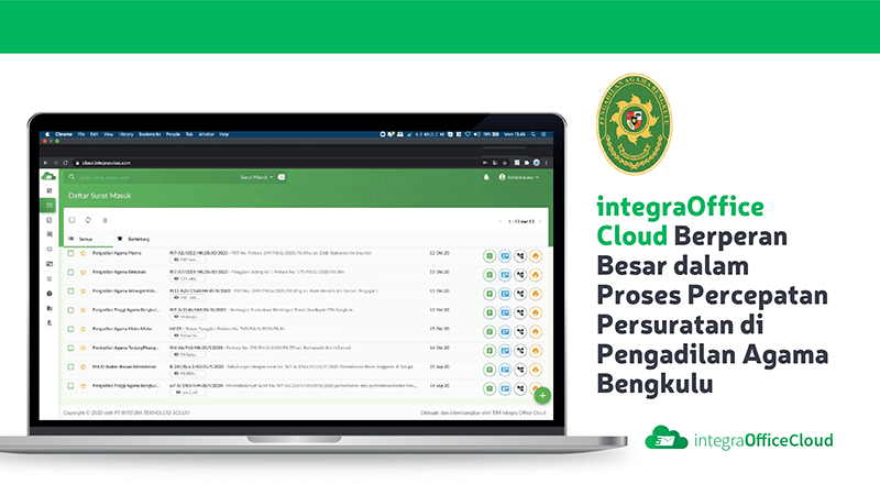 integraOffice Cloud Berperan Besar dalam Proses Percepatan Persuratan di Pengadilan Agama Bengkulu