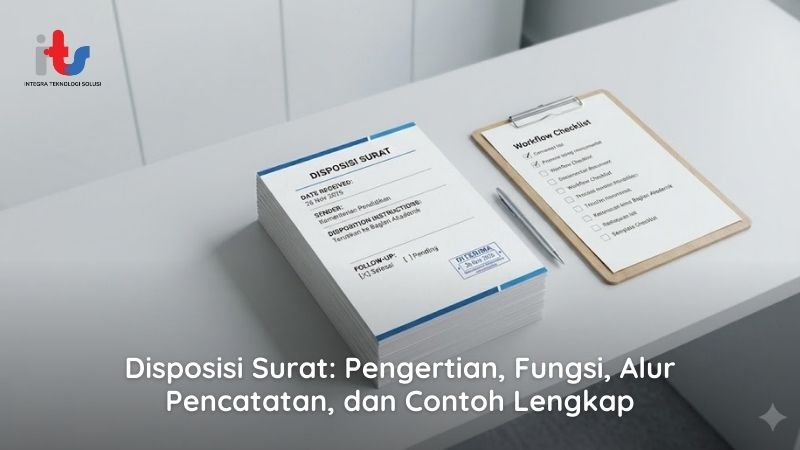 Disposisi Surat Pengertian, Fungsi, Alur Pencatatan, dan Contoh Lengkap