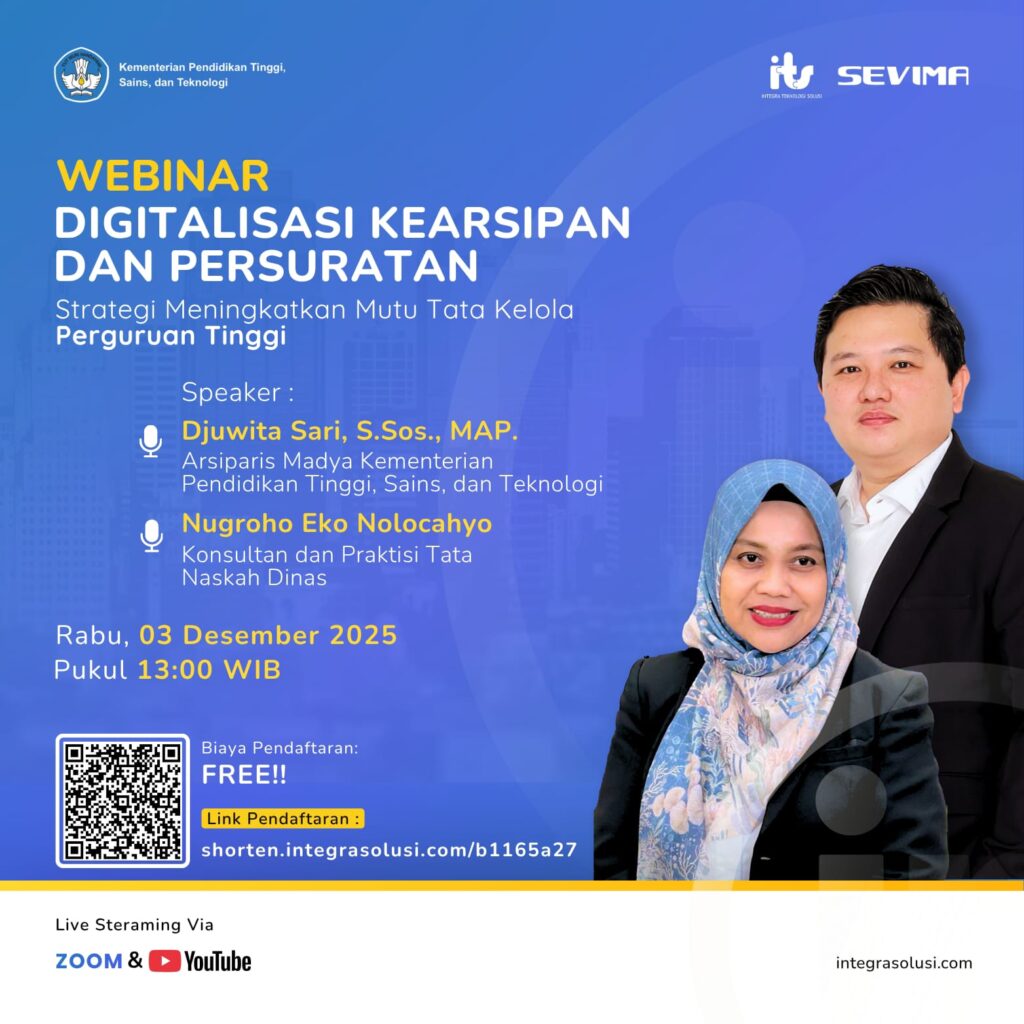 Webinar: Digitalisasi Kearsipan dan Persuratan