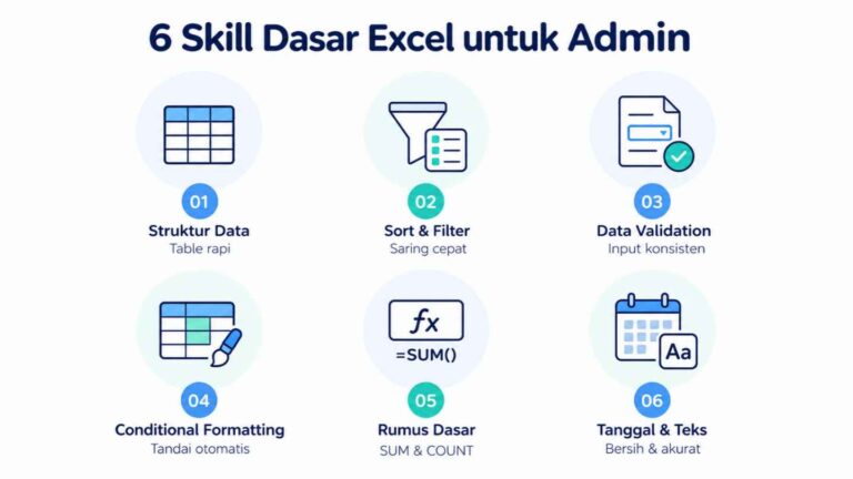 6 Skill Dasar Excel untuk Admin