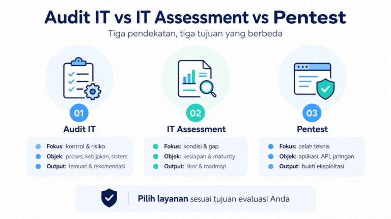 Audit IT vs IT Assessment vs Pentest