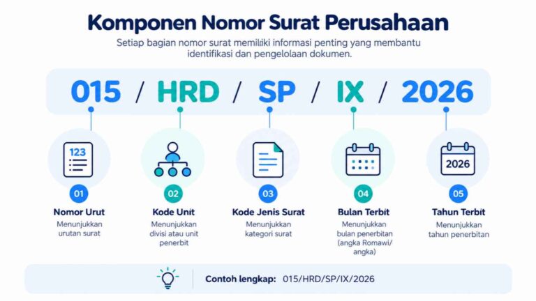 Komponen Nomor Surat Perusahaan