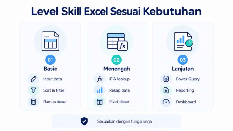 Level Skill Excel Sesuai Kebutuhan
